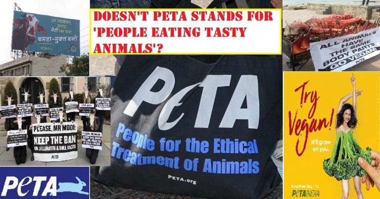 Doesn’t PETA stands for ‘People Eating Tasty Animals’?