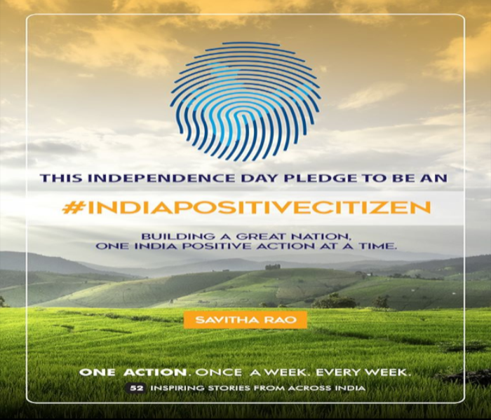 This Independence Day inviting you to become an #IndiaPositiveCitizen