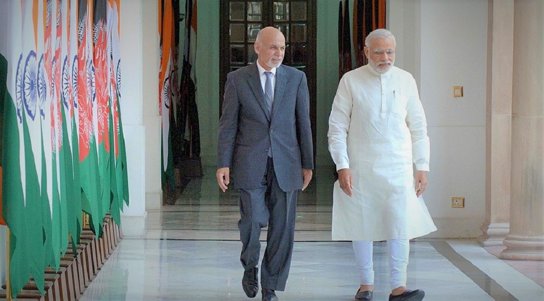 PM Modi with Afghan President Asraf Ghani | Pic Credit: Wikimedia India.Gov.In