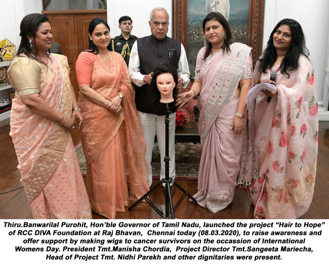 Project Hair to Hope Inaugurated by Tamilnadu Governor Shri Banwarilal Purohit