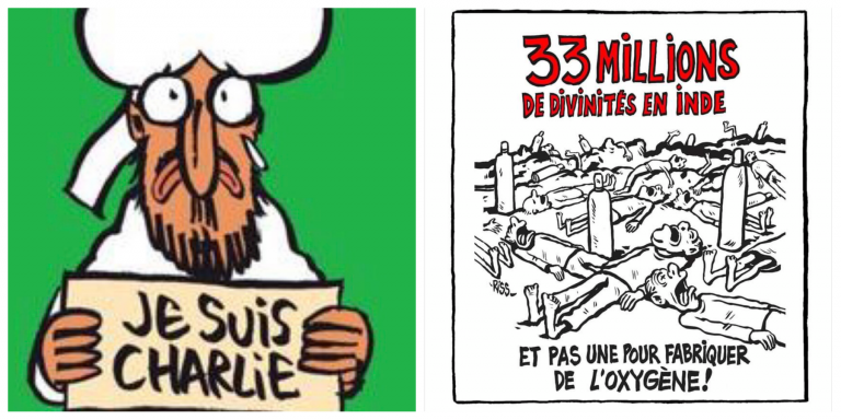 Cartoon on Prophet created bloodbath in France, mock at Hindu Gods drew no reaction, learn tolerance from Hindus